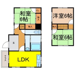 氷見丙418-4貸家の物件間取画像